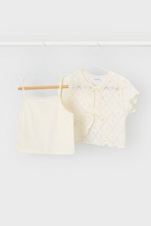 3015-88-V26 TSHIRT 2 PEÇAS CROCHET MAYORAL